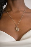 Crystal Droplet Necklace Accented with Swarovski Crystals