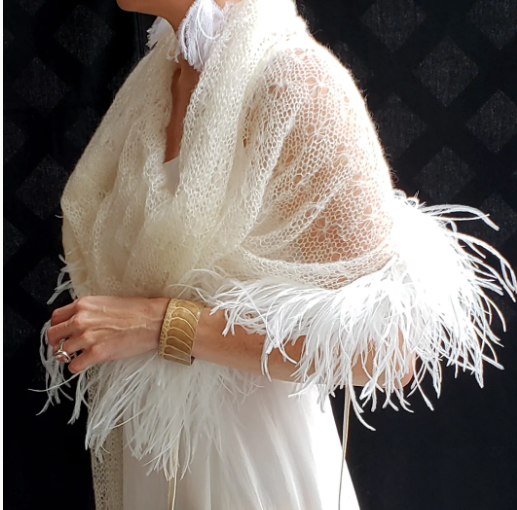 White sales lace shawl