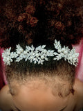 Pearl & Crystal Leaf Tiara