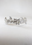 Pearl & Crystal Leaf Tiara
