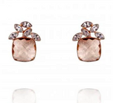Lillian Square Quartz Earrings