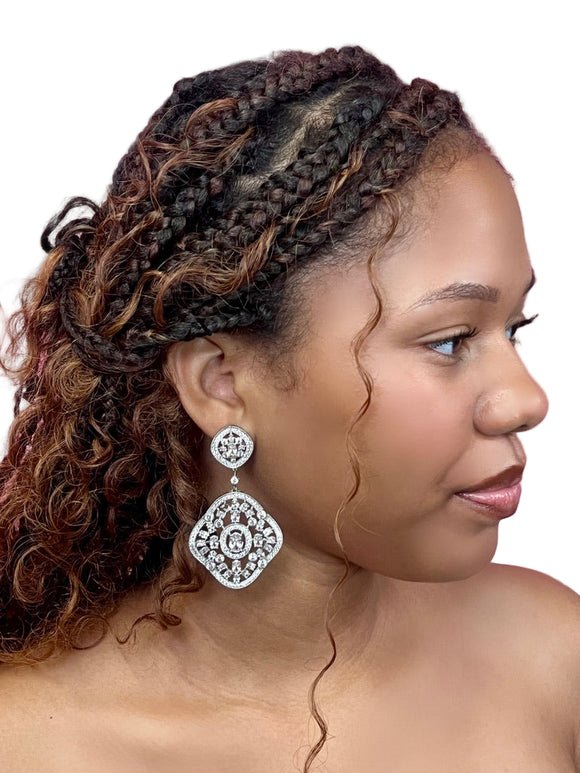 Luxe Rhinestone Statement Earrings