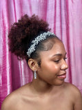 Pearl & Crystal Leaf Tiara