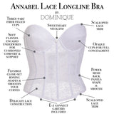 Annabel Lace Longline Bridal Bra