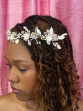 Floral Pearl & Crystal Hair Vine