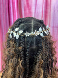 Delicate Flower and Leaf Hair Band