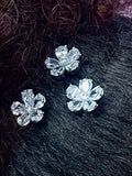 Floral Crystal Hair Clip