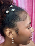 Floral Crystal Hair Clip