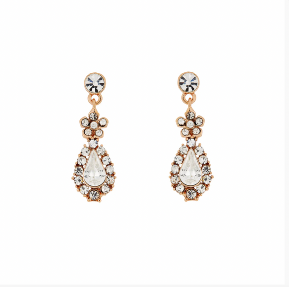 The Lizzie Rose Gold Dangle Earrings