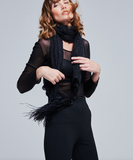 Leaflace Bead & Tassel Scarf