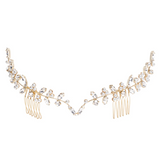 Budding Crystal Garland Head Back Piece