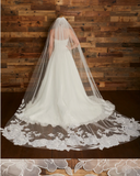 Organza Flower Veil