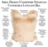 Ariel Hidden Underwire Convertible Corset / Long line Bra / Bustier
