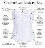 Colette Lace Strapless Corset / Longline Bra / Bustier