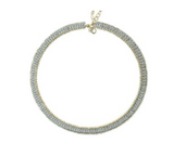 Cubic zirconia & Crystal short necklace