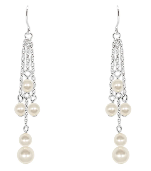 Kora Swarovski Pearl Chandelier Earrings