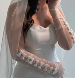 Tulle Bow Gloves