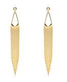 Nikki Metal Fringe Earrings
