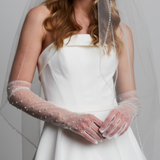 The "Mindy" Pearl and Rhinestone Glove