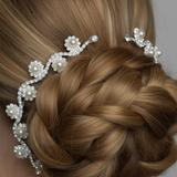 Rhinestone and Pearl Clip Set