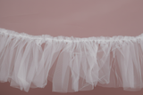 Ruffled Edge Oval Foldover Veil