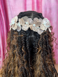 Gold and Blush Metal Floral Comb
