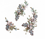 Three Floral Hair Clips