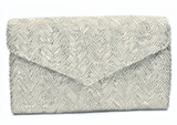 Herringbone Envelope Clutch