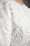 soft ivory faux fur bridal chubby jacket 