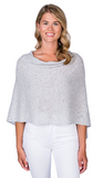 white cashmere poncho