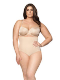 High waist blush nude tummy control compressing slimming smoothing panty lingerie spanx skims shapewear