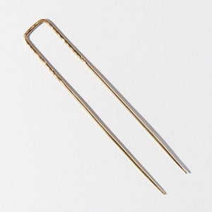 Brass nickel lead-free squared stylish modern contemporary hair accessory hair stick