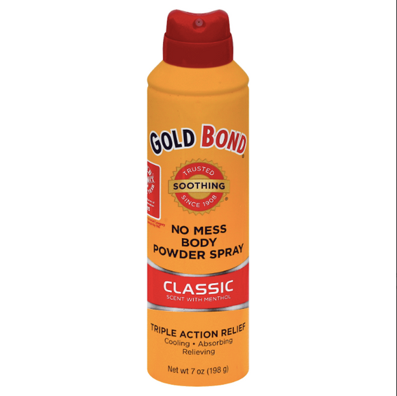 Gold Bond no mess body powder spray 