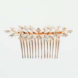 bridal crystal starbust navette swarovski hair comb