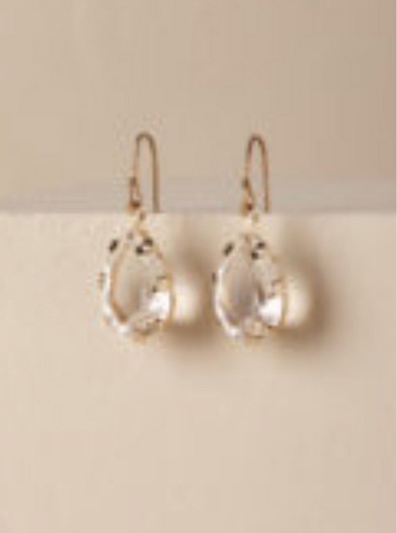 crystal marquise earring
