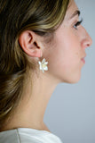 Anantara Two Tone Lotus Flower Earrings