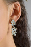 Giovanna Opal Leaf Cluster Earrings