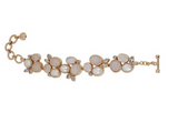pearl gemtone cluster bracelet