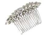 bridal crystal starbust navette swarovski  hair comb