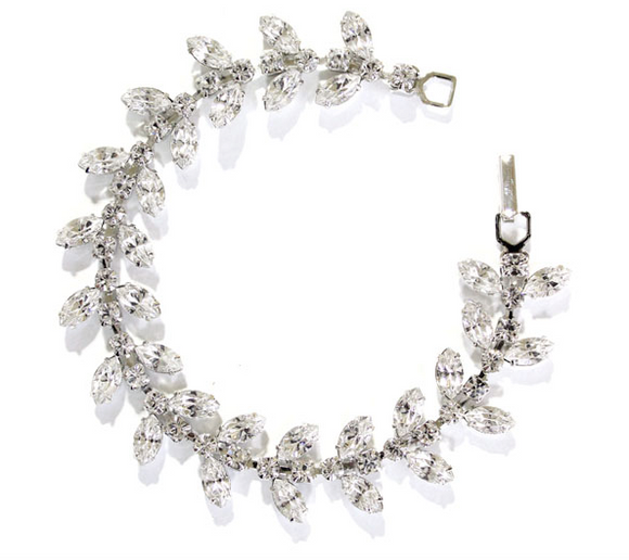 crystal and gem bracelet perfect for bridal wear