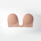 Fashion Forms Voluptuous U Plung Backless Strapless Bra Nude