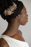 Rose Gold Floral  Head Piece