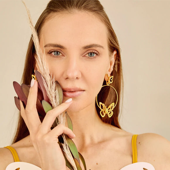Magdalena Butterfly Hoops