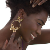 Magdalena Butterfly Hoops