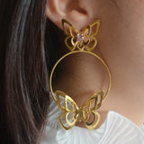 Magdalena Butterfly Hoops