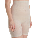 High waist blush nude tummy control slimming lace mid thigh short spanx skims shapewear