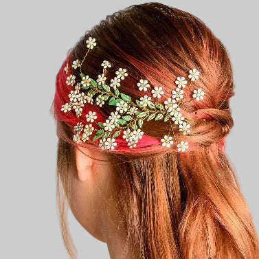 boho head dress Boho Style Accessories Woman Headdress Made Stock Photo 1330520063