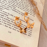 Fermina Mini Butterfly Hoops